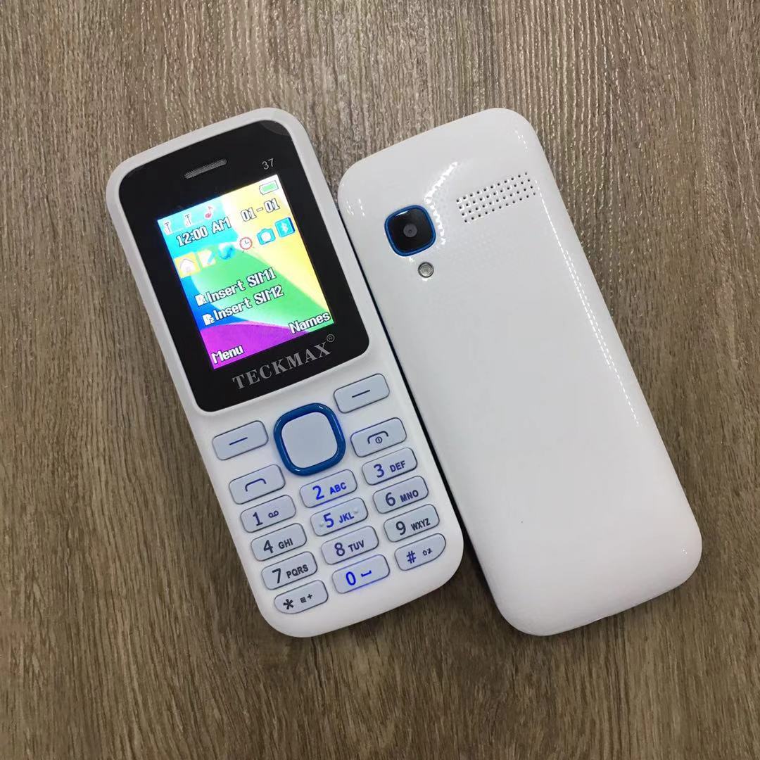 (White/Blue)OEM TECKMAX 37 Dual Sim Basic Phone 95% NEW(Ready Stock)